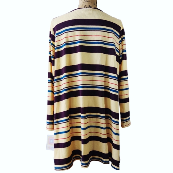 LuLaRoe Striped Cardigan - Picture 2 of 8